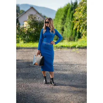 Dámské šaty Úpletové šaty 5808 Itálie barva: bílá-smetanová, velikost: S/M