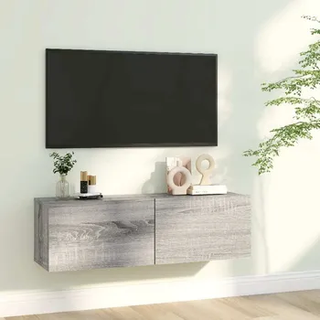 Nábytek vidaXL TV stolek 100x30x30 cm kompozitní dřevo [801484] Barva: šedá sonoma