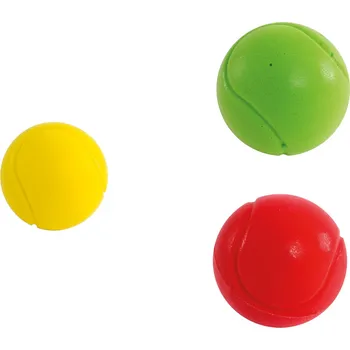 Hračka pro nejmenší John Sada 3 měkkých tenisových míčků v sáčku - 70 mm