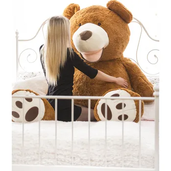 plyšák The Bears® Velký plyšový medvěd 200 cm TMAVĚ HNĚDÝ
