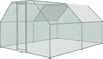 Agrofortel Oplocený výběh s plochou střechou + 1x krycí plachta
