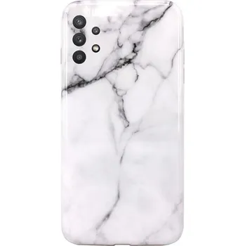 Pouzdro na mobilní telefon Kryt Samsung A32 5G silikon Mramor bílý (obal neboli pouzdro na Samsung A32 5G)
