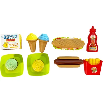 Dětská kuchyňka Sada Fastfood 11 ks