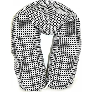 Kojící polštář Gadeo kojící a relaxační polštář - Maroko black PES kuličkové duté vlákno