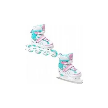 Kolečkové brusle Raven Lia 2v1 svítící kolo LED EU 27-30 brusle + DÁREK DLE VÝBĚRU!