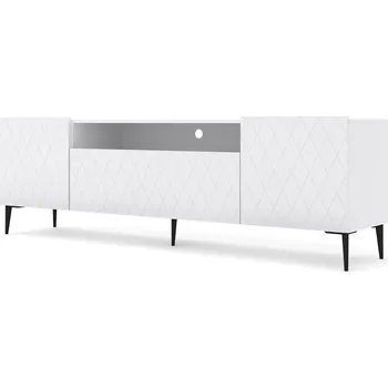 Televizní stolek ARTBm TV stolek DIUNA 193 2D1K | bílá matná Provedení: Bílá mat / černé nohy