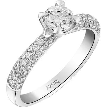 Prsten Prsten z bílého zlata s brilianty - 0,90 ct - ryzost 750 - 220.645