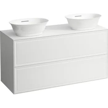 Koupelnový nábytek The New Classic - skříňka 118x45 pod umyvadlo H812850, H812851, 2 zásuvky, bílá lesklá H4060890856311