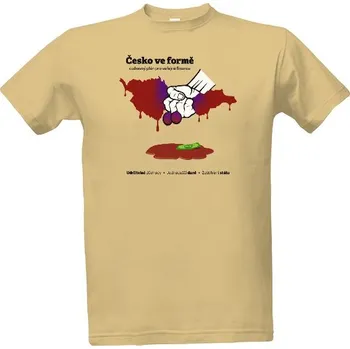 Tričko s potiskem Česko ve formě (auvajs!) pánské