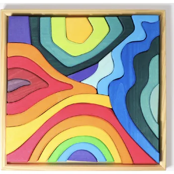 Dřevěná hračka Grimms Dřevěná stavebnice - Čtyři živly GRIMMS