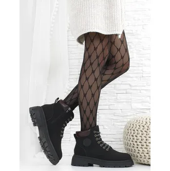 Dámská zimní obuv DnesObouvam.cz Černé farmářky J608-1B Velikost: 38