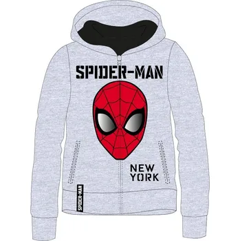 Chlapecká mikina Spider Man - licence Chlapecká mikina - Spider-Man 52181451 Šedá 140