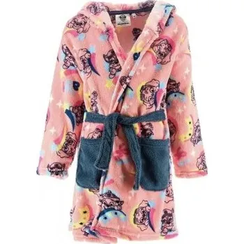 Dívčí župan Sun City Dívčí župan s kapucí Tlapková Patrola - Paw Patrol - růžový 98