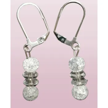 Náušnice Luxusní křišťálové naušnice s chir. ocelí