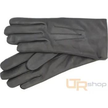 Rukavice 2 4168P dámská kožená rukavice NAPA podšívka 7,5 Černá