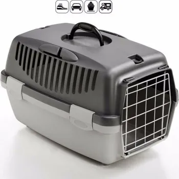 přepravka pro zvíře Gulliver 1 kovová dvířka, šedá