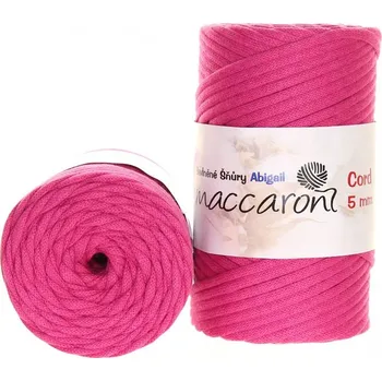 Příze Maccaroni Šňůry Abigail 5mm - 505-01 malinová