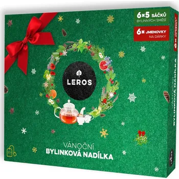 Čaj Leros Vánoční bylinková nadílka zelená 30 sáčků