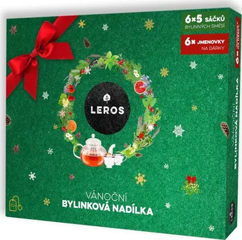 Čaj Leros Vánoční bylinková nadílka zelená 30 sáčků