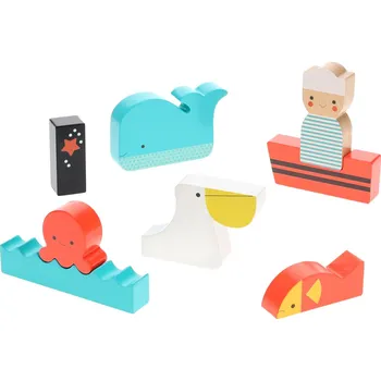 Dřevěná hračka Petit Collage Skládačka na moři