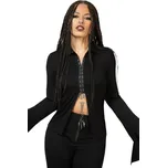 košile dámská s dlouhým rukávem KILLSTAR - Vamp Fatale - Black - XXL