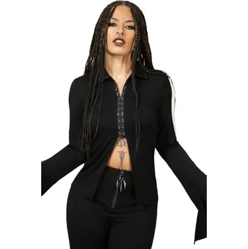 Dámská košile košile dámská s dlouhým rukávem KILLSTAR - Vamp Fatale - Black - XXL