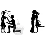 Caketools Jedlý papír "Zamilovaní 1" A4