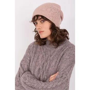 Čepice Dámská čepice se zirkony model 25001 starorůžová