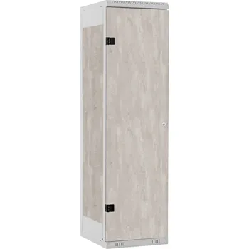 TRITON šatní skříň 1-dveřová kov-lamino T1970, šedá - beton + doprava zdarma