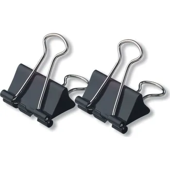 Kancelářská sponka Klip 25mm černý 12ks Binder-Clip Concorde A65481