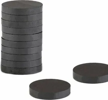 Dekorativní magnet RON 850 magnety 26 mm černé 12 ks