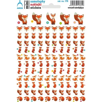 samolepka Arch Školní minisamolepky Lištičky