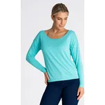 Halenka z jemné látky s dlouhými rukávy M981 Barva: Zelená, Velikost: L