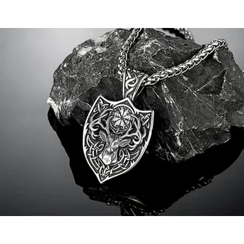 Náhrdelník B-TOP Vikingský náhrdelník z nerezové oceli s přívěskem Soba