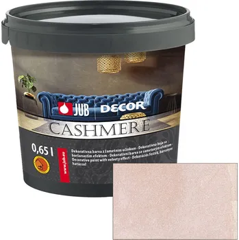 barva na zeď JUB Decor Cashmere 0,75L - Vnitřní dekorativní barva se sametovým efektem - 524G