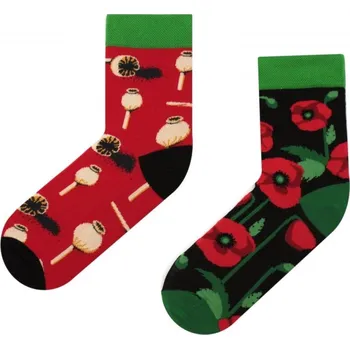 Pánské ponožky Obrázkové ponožky 80 Funny poppy - Skarpol vícebarevná 45/47