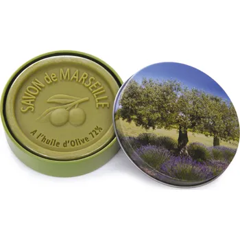 Mýdlo ESPRIT PROVENCE Marseillské mýdlo v plechu 100g - Olivovník