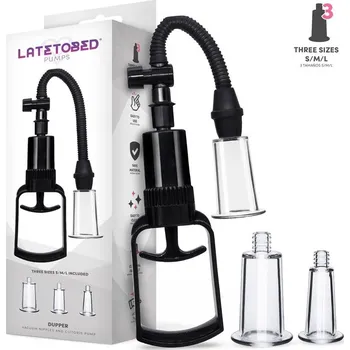 Vakuová pumpa LateToBed Dupper Clitoris & Nipple Manual Pump with 3 Cups