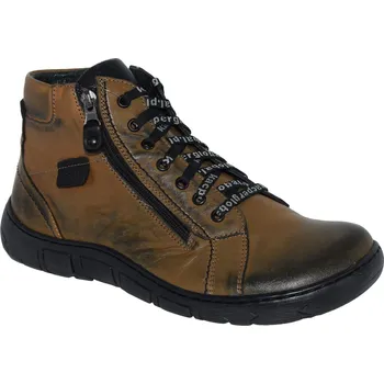Pánské polobotky Kacper pánská zimní obuv 3-1288 Barva: hnědá, Velikost: 41, Šíře: H