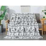XPOSE® Mikroplyšová deka VÁNOCE 4 200x220 cm, Mikroplyš + Prodloužená možnost vrácení zboží do 50 dnů