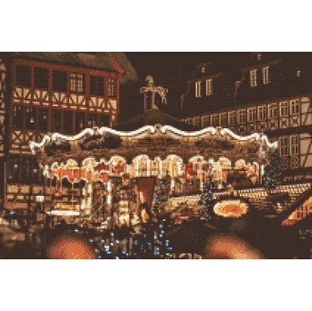 Diamantové malování Diamantové malování - Vánoce ve Frankfurtu nad Mohanem Velikost: 40x60cm, Rámování: Pouze srolované plátno, Diamanty: Čtvercové