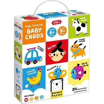 Hračka pro nejmenší BANANA PANDA Baby kartičky 6m+/9m+