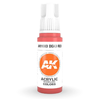 Modelářská barva AK Interactive: General Series - Dead Red 17ml