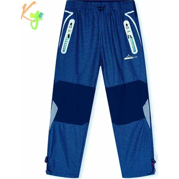 Chlapecké oblečení Chlapecké outdoorové kalhoty - KUGO G9655, modrá / zelené zipy Barva: Modrá, Velikost: 140