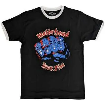 Zahraniční hudba Merch Motörhead: Motorhead Unisex Ringer T-shirt: Iron Fist (medium) M