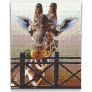 Diamantové malování Diamantové malování - Žirafa Velikost: 30x40cm, Rámování: Pouze srolované plátno, Diamanty: Čtvercové