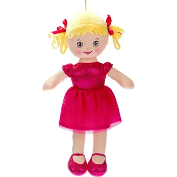 Mikro Trading Viktorka hadrová mluvící 32 cm, tmavě růžová