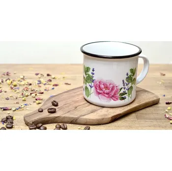 Keramický plecháček pivoňky barevné varianty - Divokrásno 0000776