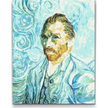 Diamantové malování Diamantové malování - Vincent Van Gogh Velikost: 30x40cm, Rámování: Pouze srolované plátno, Diamanty: Čtvercové