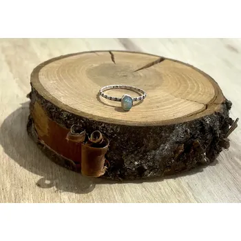 Prsten Stříbrný prsten Opál - MarulArt - Velikost prstenu 54